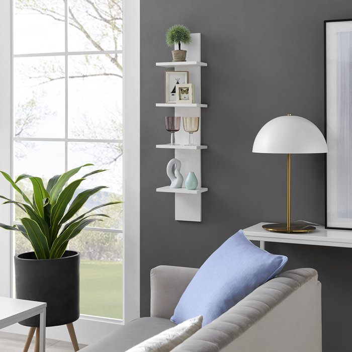 Ebern Designs Decorative Tiered Wall Shelves 4 Piece Tiered Shelf Wayfair